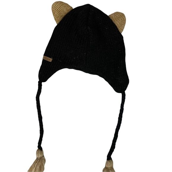 Knitwits Babu the Black Bear Pilot Hat NWT - Picture 2 of 2